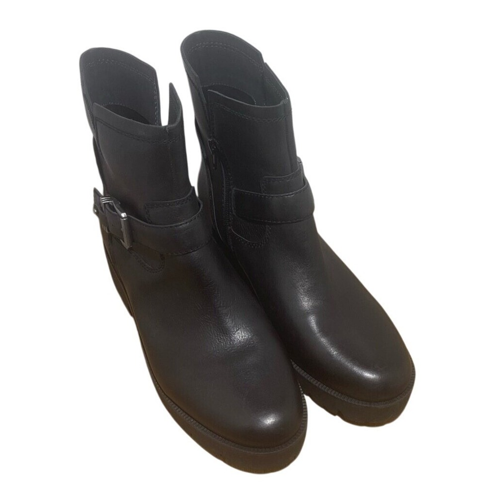 Zodiac Miller Leather Ankle Chunky Lug Sole Boots Size 11‎ NEW MSRP $149